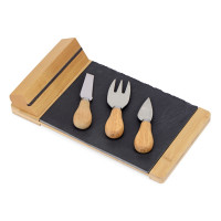 Набор для сыра из сланцевой доски и ножей Bamboo collection "Taleggio"