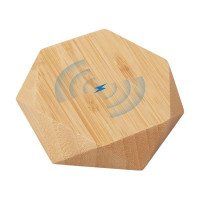 Беспроводное зарядное устройство «Gex», 15 Вт, бамбук