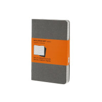 Записная книжка Moleskine Cahier (в линейку, 3 шт.), Pocket (9х14см), серый