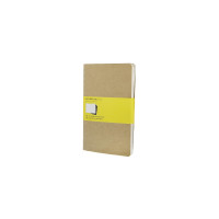 Записная книжка Moleskine Cahier (в клетку, 3 шт.), Large (13х21см), бежевый