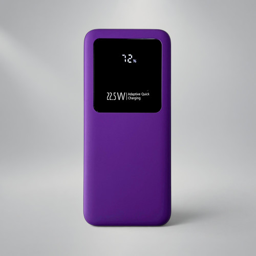Внешний аккумулятор Kris soft touch, 10000mAh (Фиолетовый) Внешний аккумулятор Kris soft touch, 10000mAh (Фиолетовый)