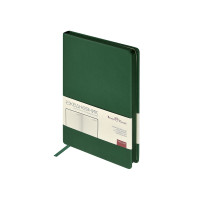 Ежедневник А5 "Megapolis Color New" soft-touch, зеленый