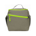 Изотермическая сумка-холодильник "Neo Classic" c контрастной молнией, серый/зеленое яблоко Изотермическая сумка-холодильник "Neo Classic" c контрастной молнией, серый/зеленое яблоко