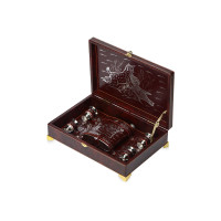 Набор «Подарочный», бордовый/серебристый