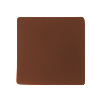 ПАТЧ КВАДРАТ soft-touch (коричневый ) 5,5 х 5,5 см