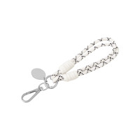 Брелок-браслет "Bohemian", черно-белый