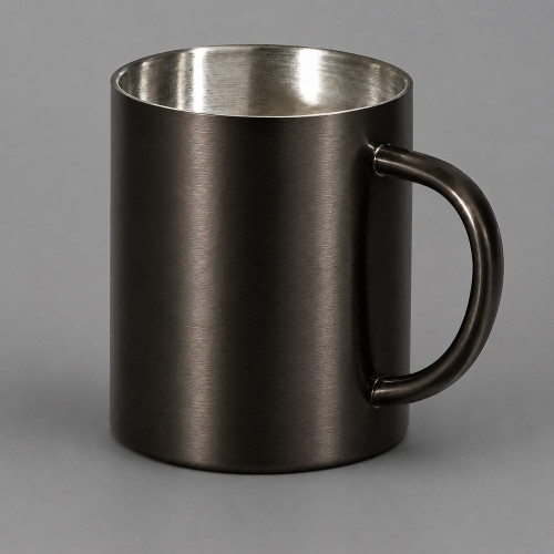 Стальная кружка с двойными стенками "Altai", gun metal